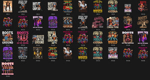 Where Them Fans At / Boots On the Ground   (41 Teams- PNGs)