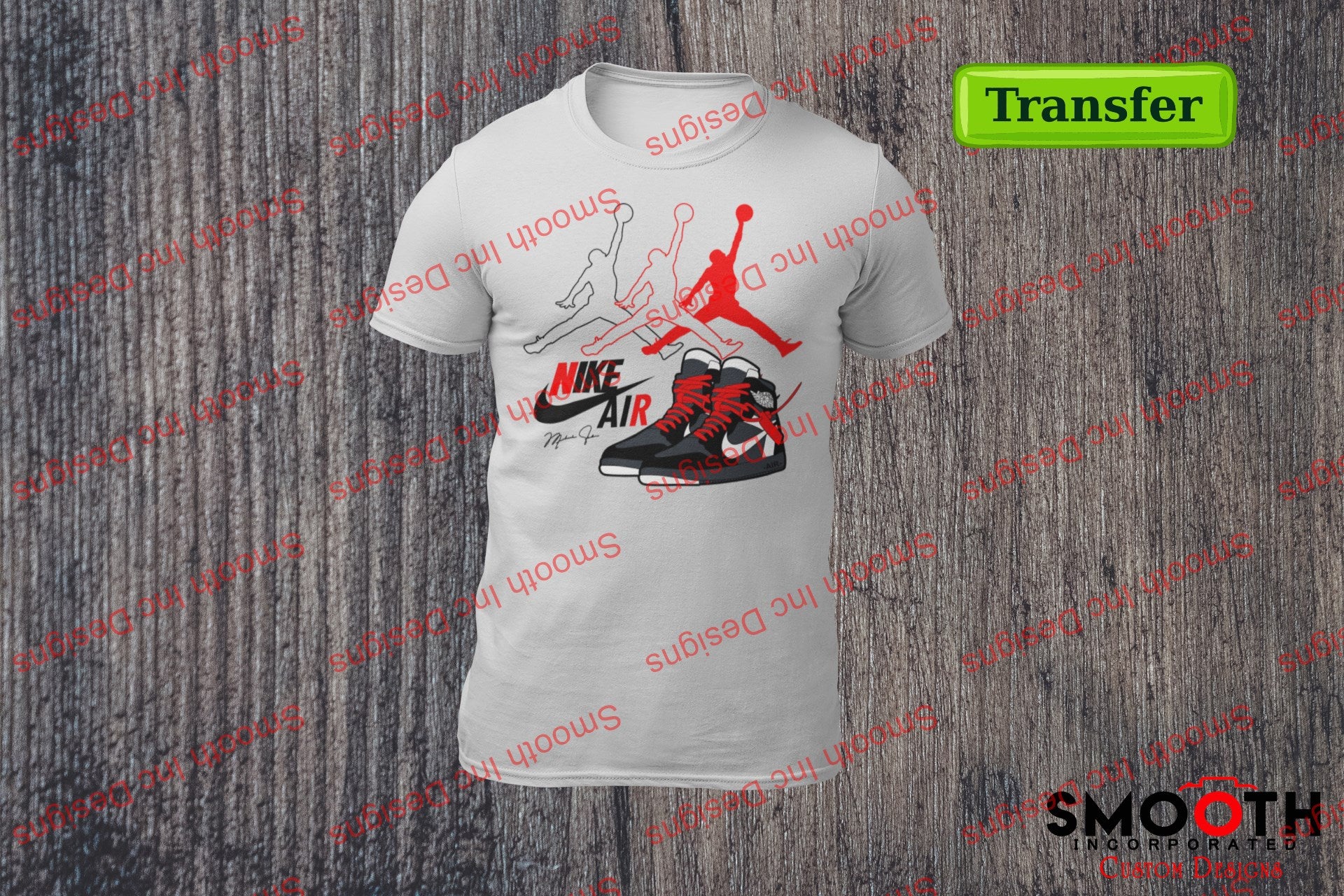 Jordans design1 .. (DTF TRANSFER)