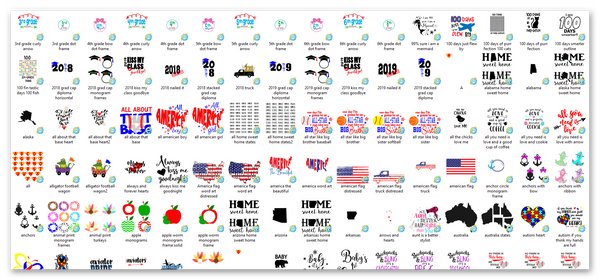 MEGA Random BUNDLE OVER 2000 File Bundle (SVG)