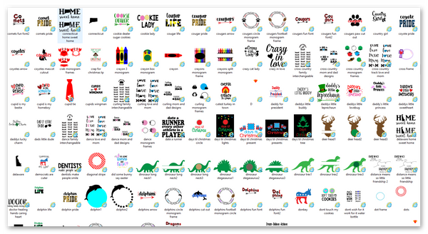 MEGA Random BUNDLE OVER 2000 File Bundle (SVG)