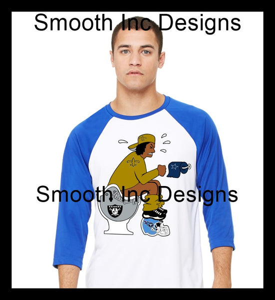 MAN ON TOILET FOOTBALL SVG BUNDLE