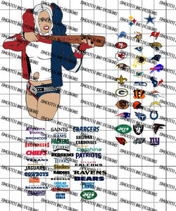 Harley Quinn Football Bundle