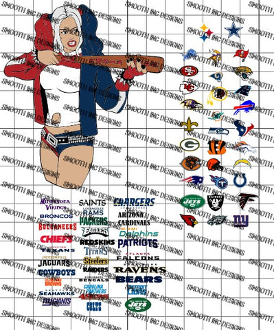 Harley Quinn Football Bundle