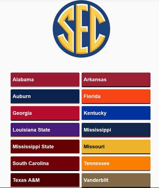 SEC COLLEGE Football Helmet PNG BUNDLE (14 Teams) DESIGN 2