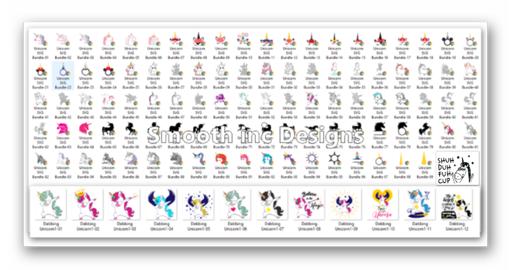 Unicorn Bundle (119) designs