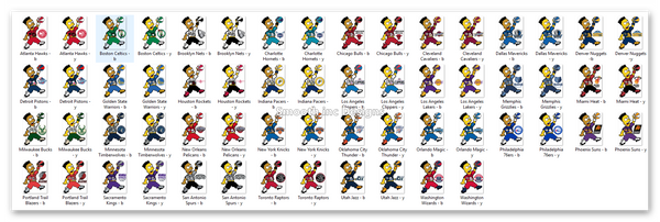 Bart NBA "BUNDLE" (All 30 teams)  (PNG)