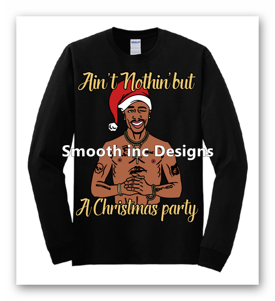 Cardi, Biggie, and Tupac Christmas Sweaters