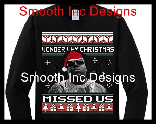Cardi, Biggie, and Tupac Christmas Sweaters