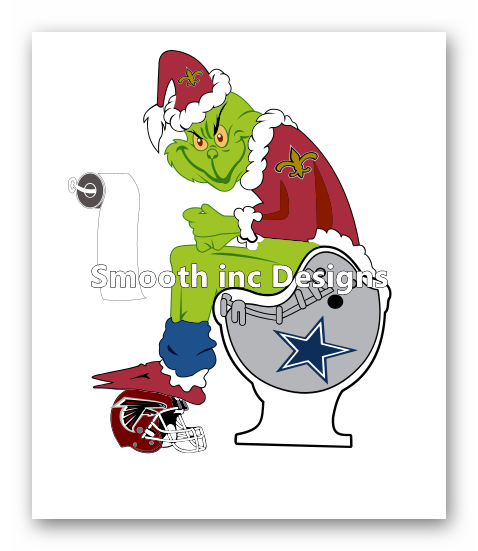GRINCH FOOTBALL (32 TEAMS) SVG