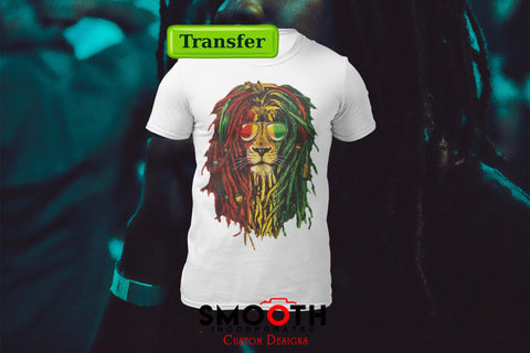 Bob Marley Juneteenth Lion with and without joint  . .  (DTF TRANSFER)