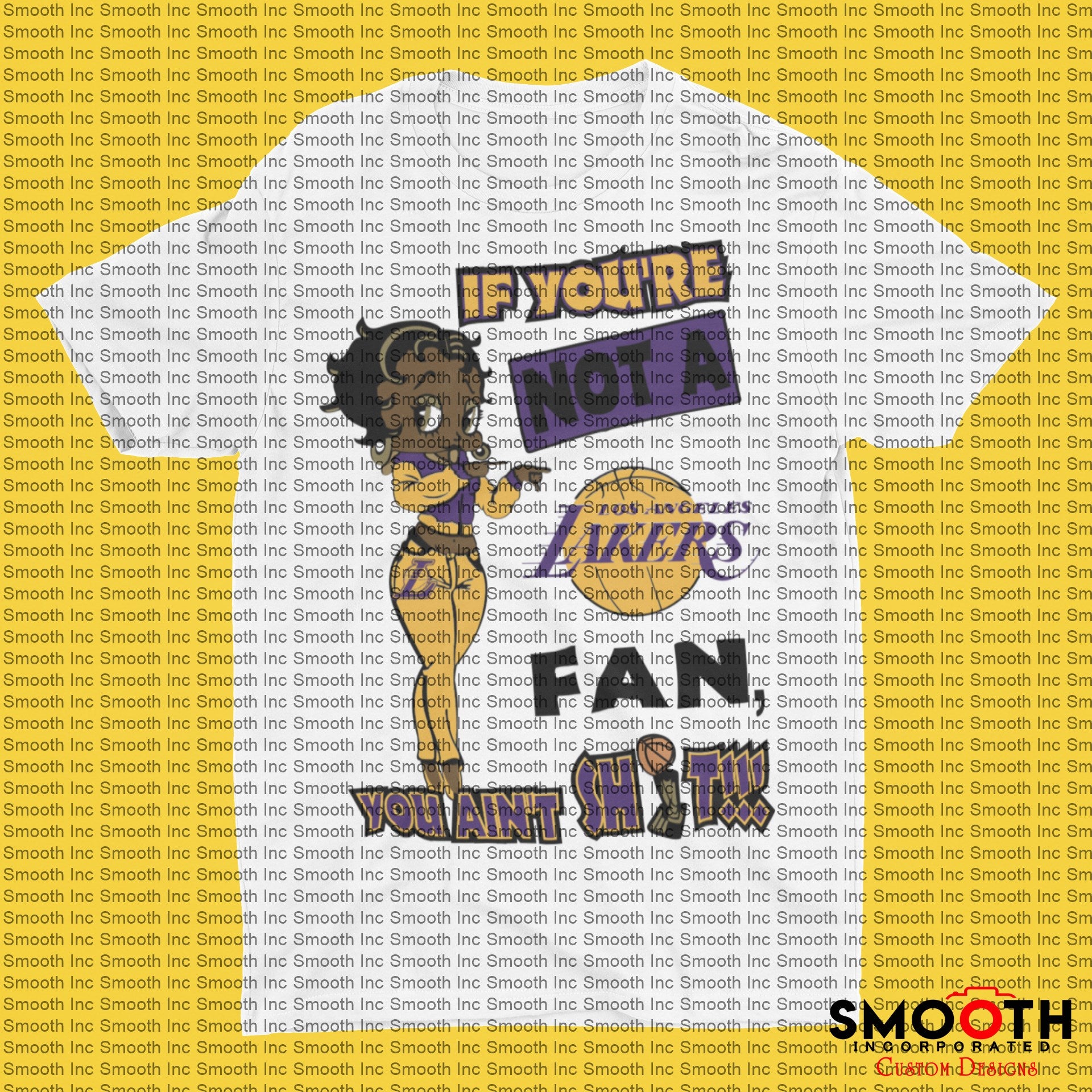 Lakers Fan (Betty) SVG and PNG