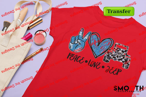 Peace - Love -.. .. (DTF TRANSFER) Design choices