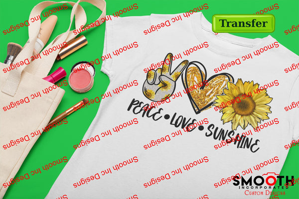 Peace - Love -.. .. (DTF TRANSFER) Design choices