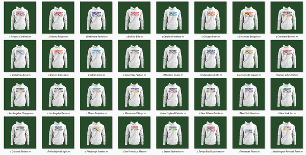 My Team on the Field (32 teams)