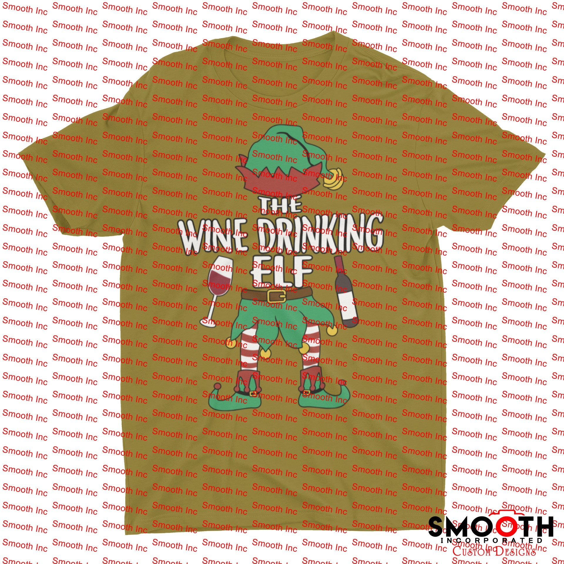 Wine Drinking Elf mock
