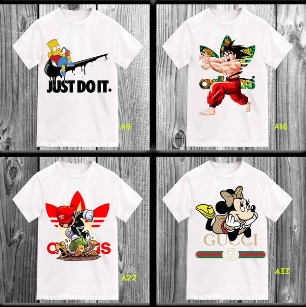 TOON SPORT DESIGNS (75 CHOICES) . .  (DTF TRANSFER)