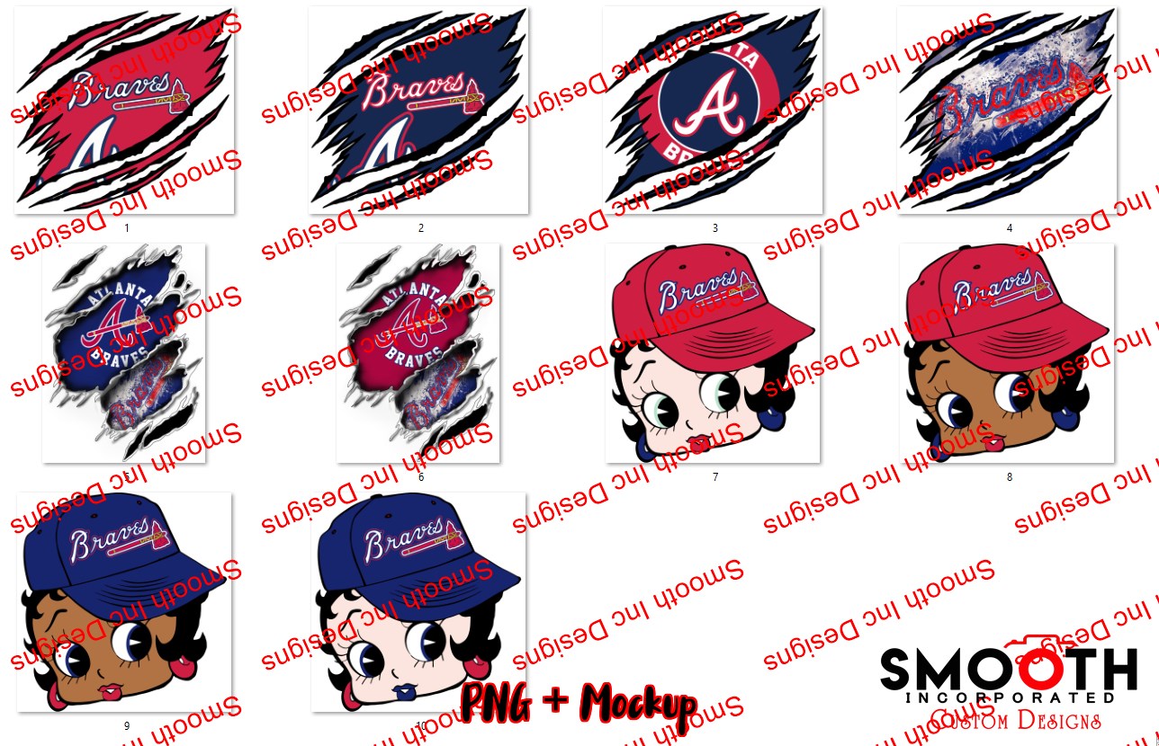 Atlanta Braves (10 PNG BUNDLE)