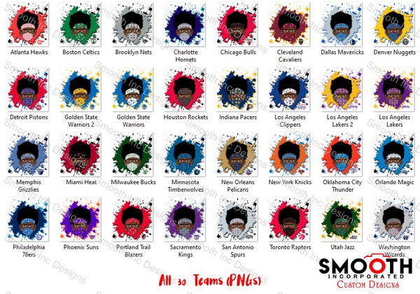 NBA Mask (All 30 Teams PNGs)