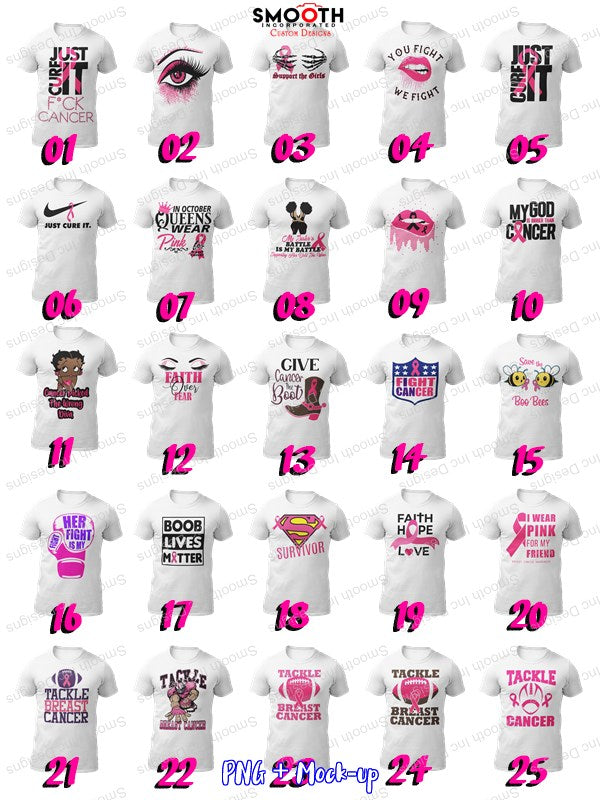 Breast Cancer Awareness (PNG BUNDLE)